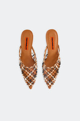 Knotted Gala Mule - Chestnut Multi