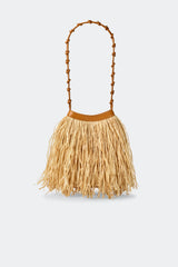 Raffia Knotty Bag - Natural