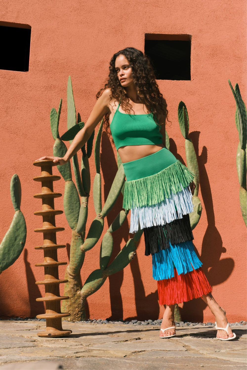 Monroe Knit Top - Grass Green
