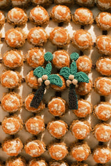 Palm Earring - Green Multi