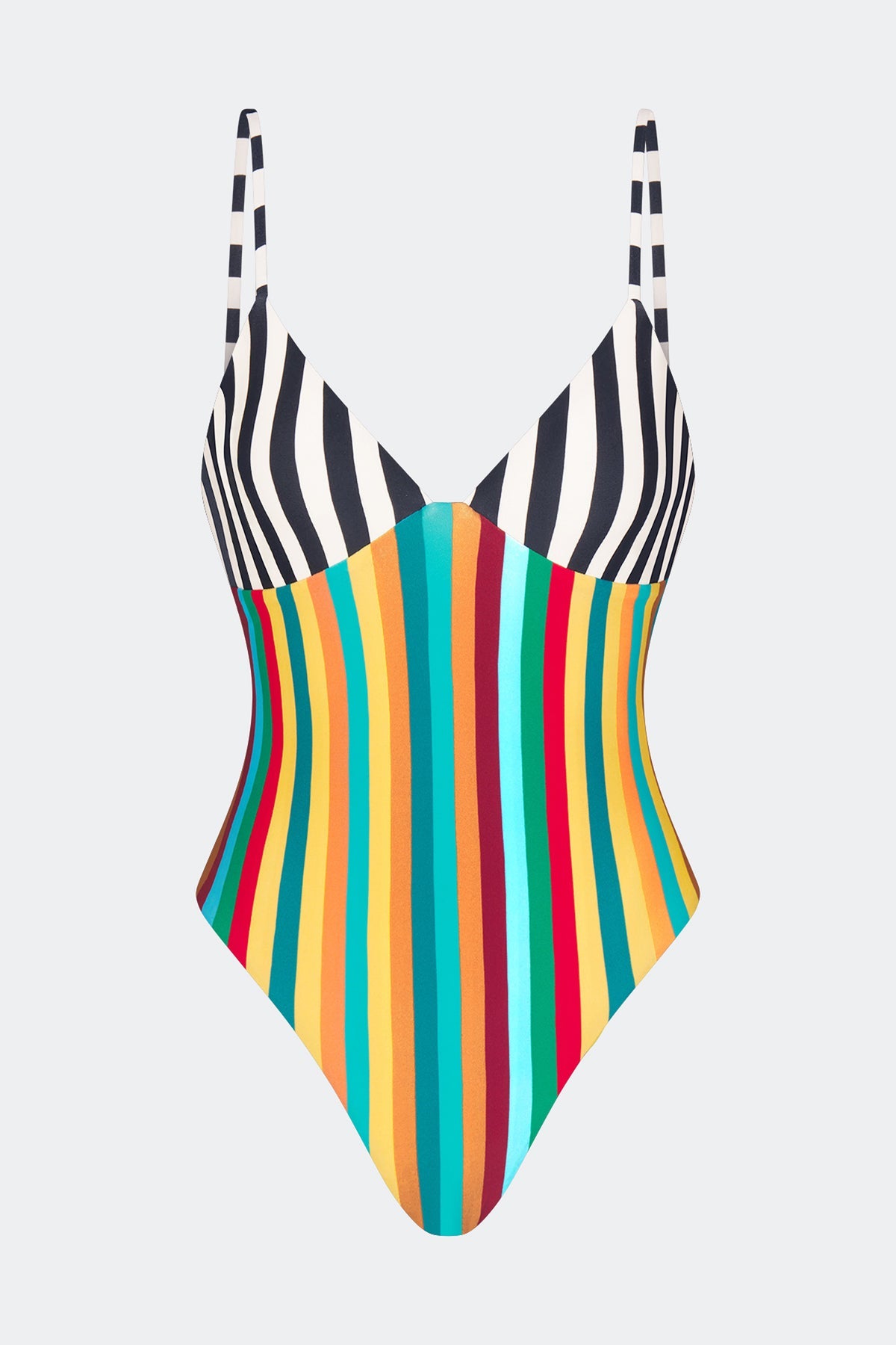 Behati One Piece - Vibrant Multi Stripe
