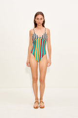 Behati One Piece - Vibrant Multi Stripe
