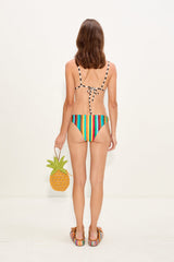 Bwai Bikini Bottom - Vibrant Multi Stripe