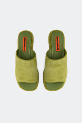 Suede Cloudy Platform - Moss Green