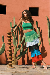 Monroe Knit Top - Grass Green