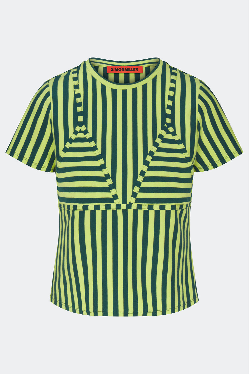 Kini Striped Tee - Lime Stripe