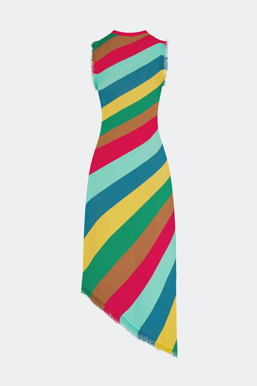 Elena Knit Dress - Vibrant Multi Stripe