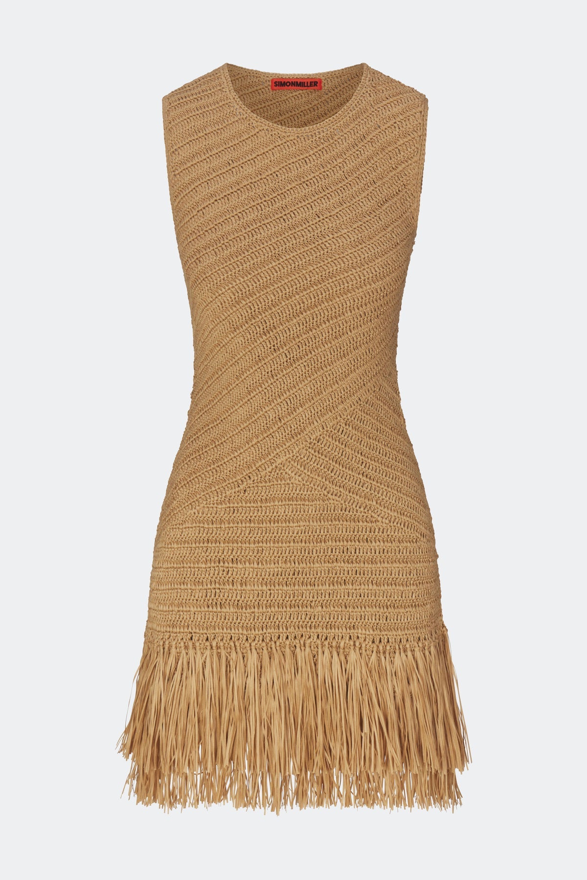 Mira Crochet Mini Dress - Natural