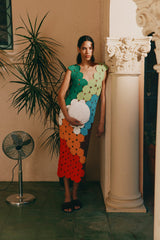 Muro Crochet Dress - ISLAND MULTI