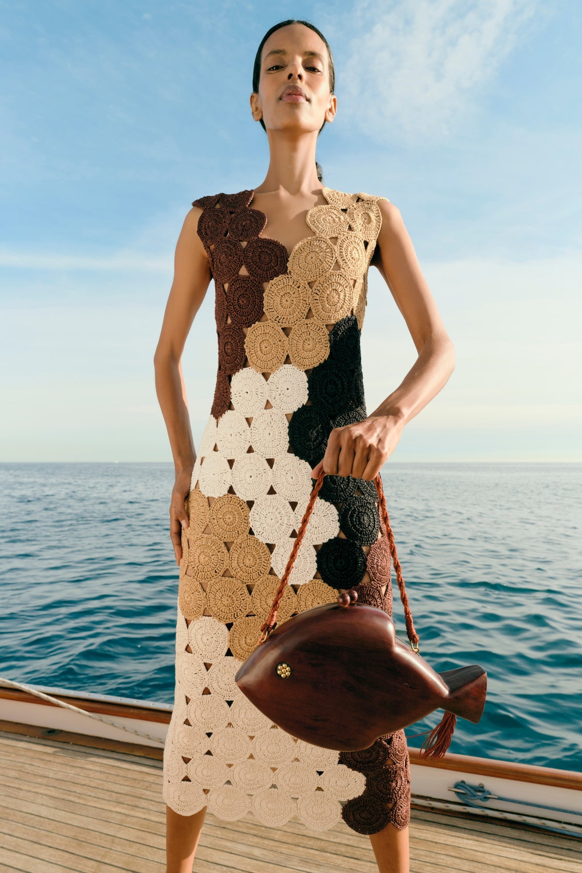 Muro Crochet Dress - Earth Tone Combo