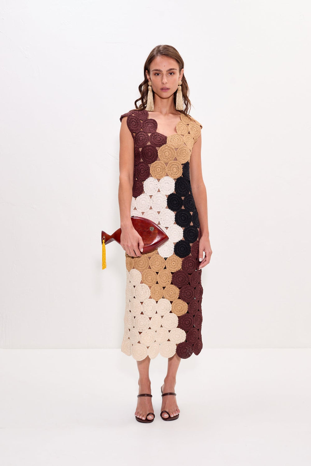 Muro Crochet Dress - Earth Tone Combo