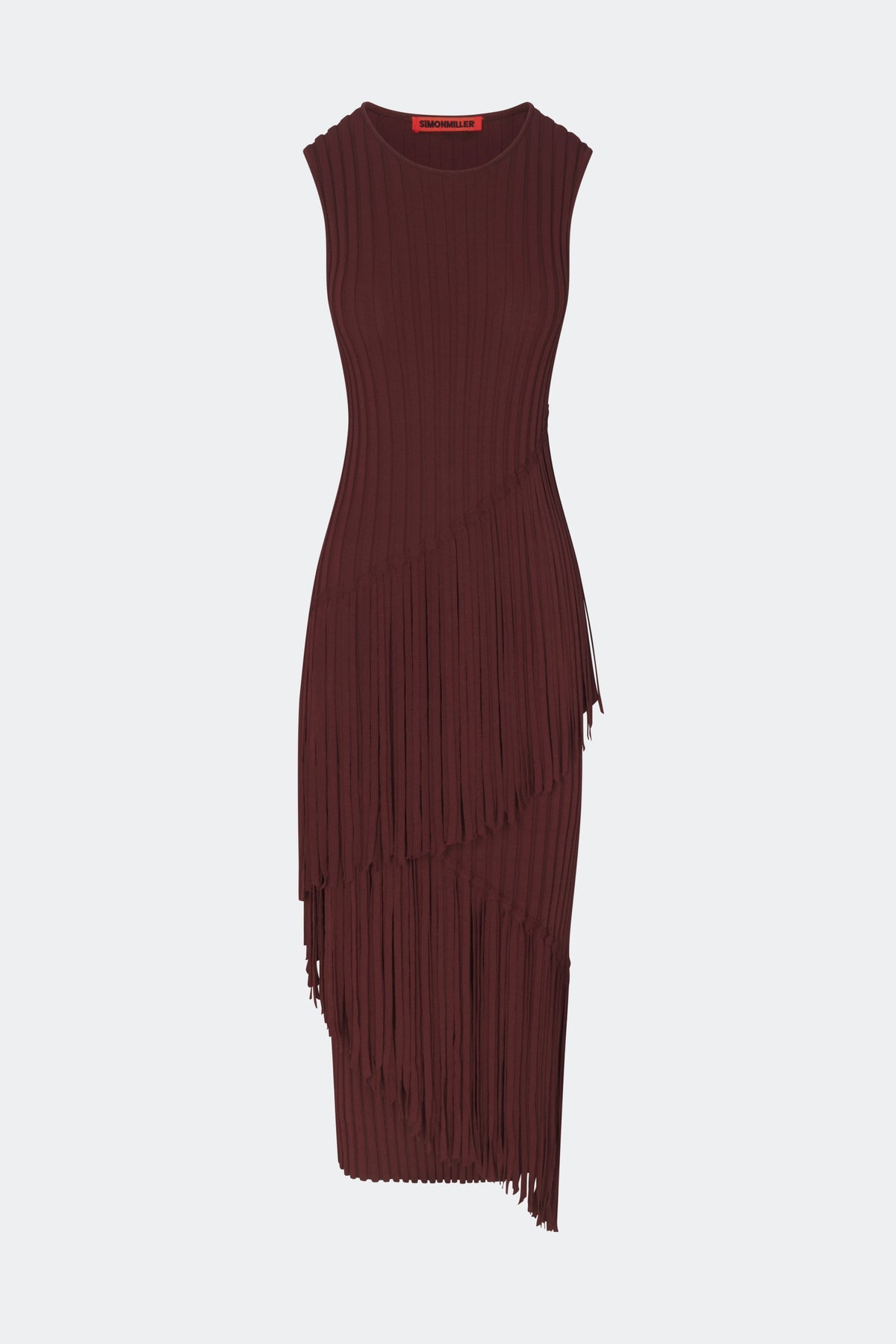 Spiral Knit Dress - Choco Brown