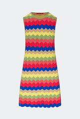 Moji Wave Mini Dress - Tropical Wave