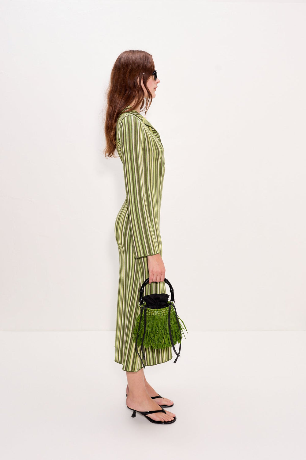 Reade Polo Dress - Landscape Multi Stripe