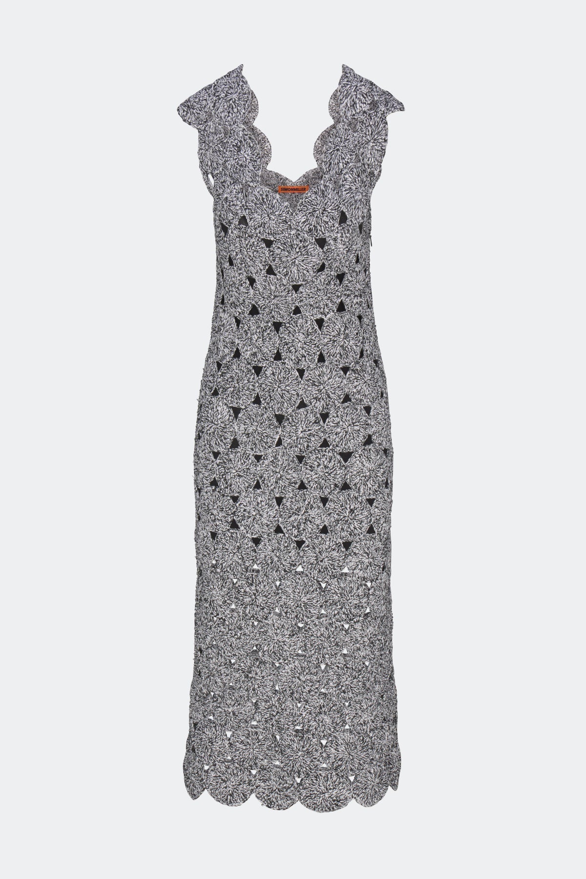 Muro Crochet Dress - Black/White Space Dye