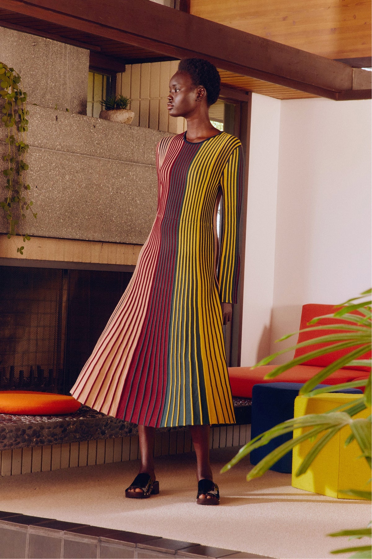 Celia Knit Dress - MULTI COLOR RIB