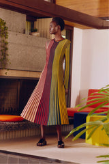 Celia Knit Dress - MULTI COLOR RIB