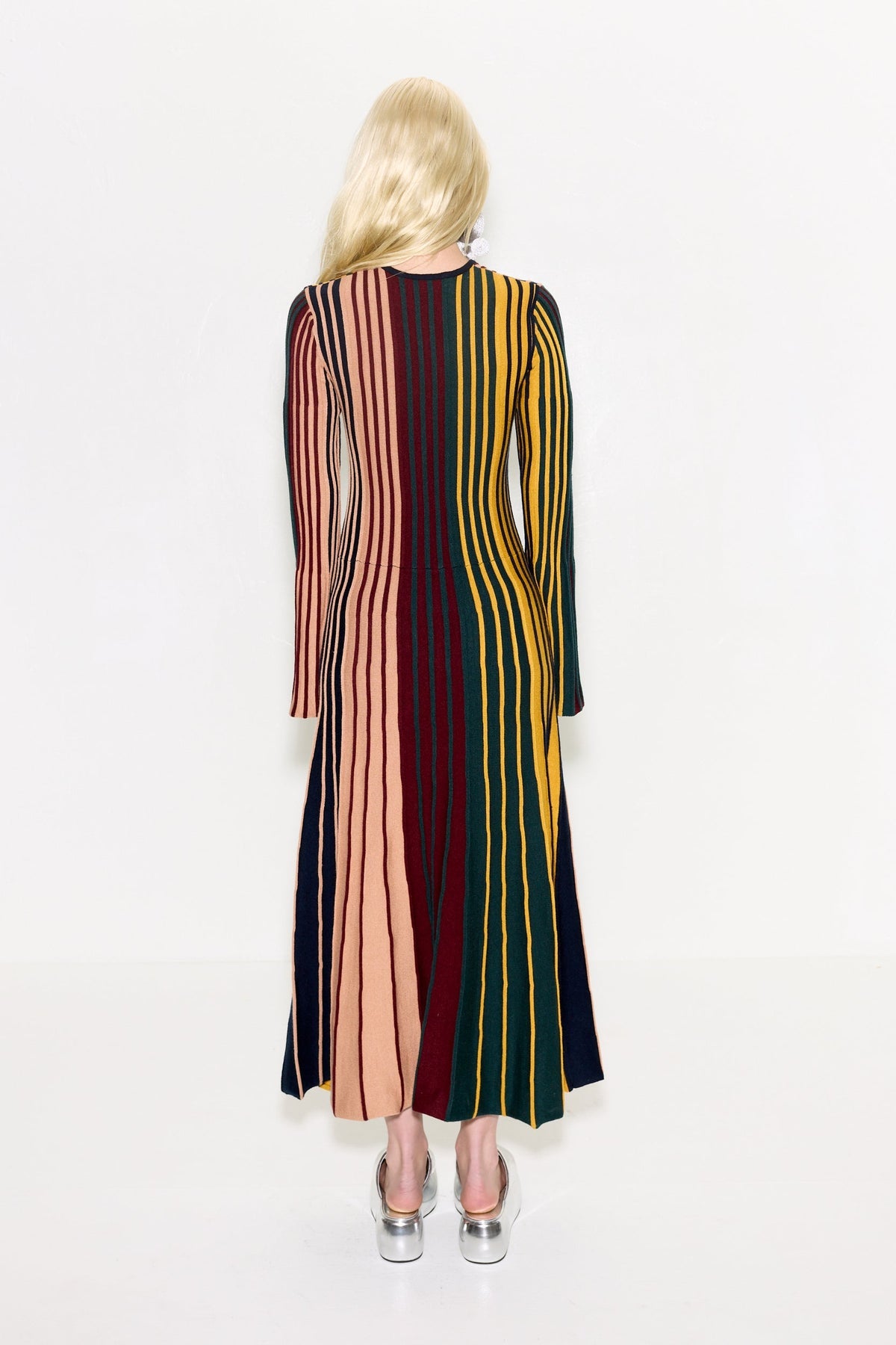 Celia Knit Dress - MULTI COLOR RIB