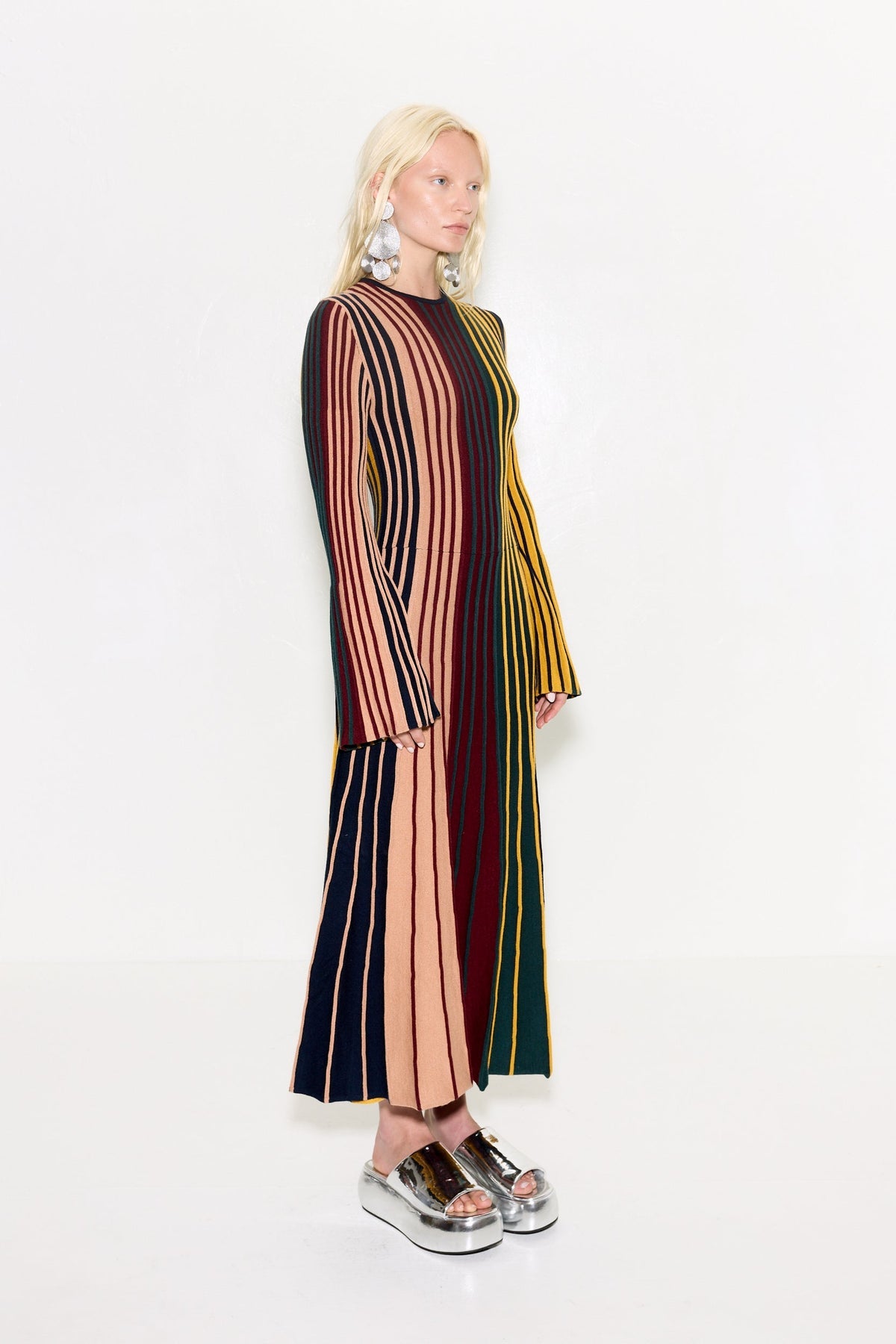 Celia Knit Dress - MULTI COLOR RIB