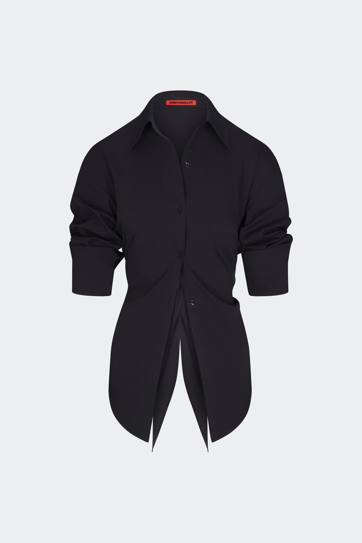 Loch Poplin Button Up - BLACK