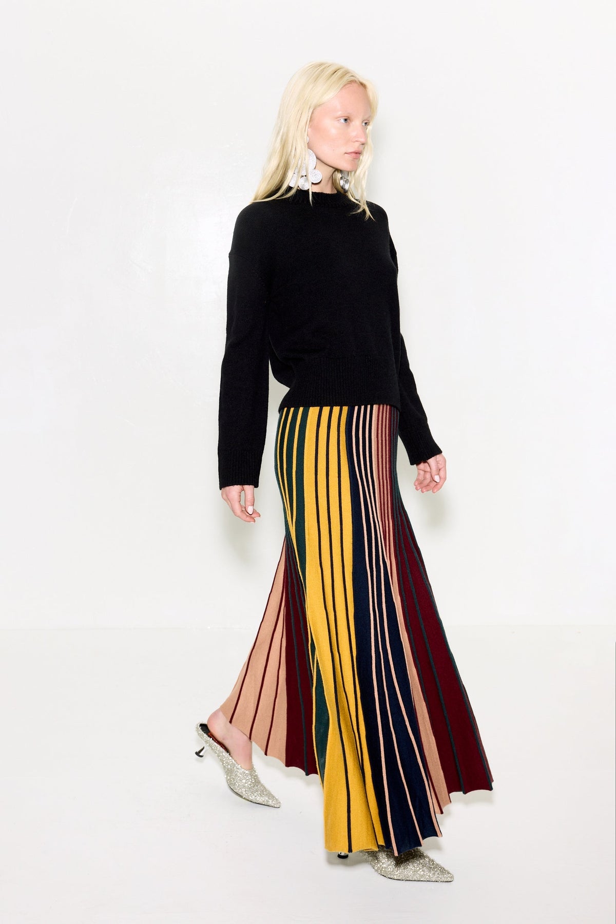 Celia Knit Skirt - MULTI COLOR RIB