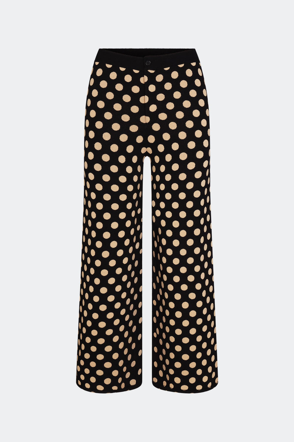 Jabber Knit Pant - Black/Tan Polka Dot