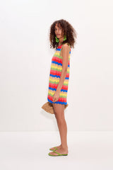 Moji Wave Mini Dress - Tropical Wave