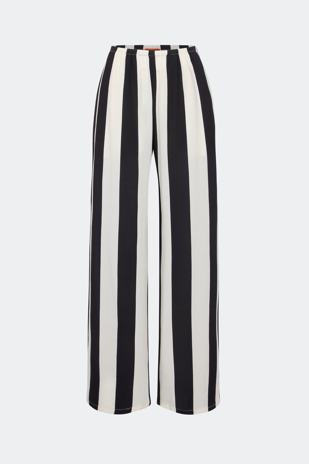 Nella Wide Leg Pant - Black/White Stripe