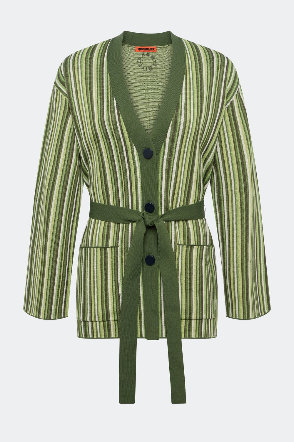 Max Belted Knit Cardigan - Landscape Multi Stripe