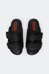 Raffia Cro Slide - BLACK