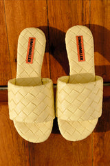 Woven Salerno Sandal - Butter