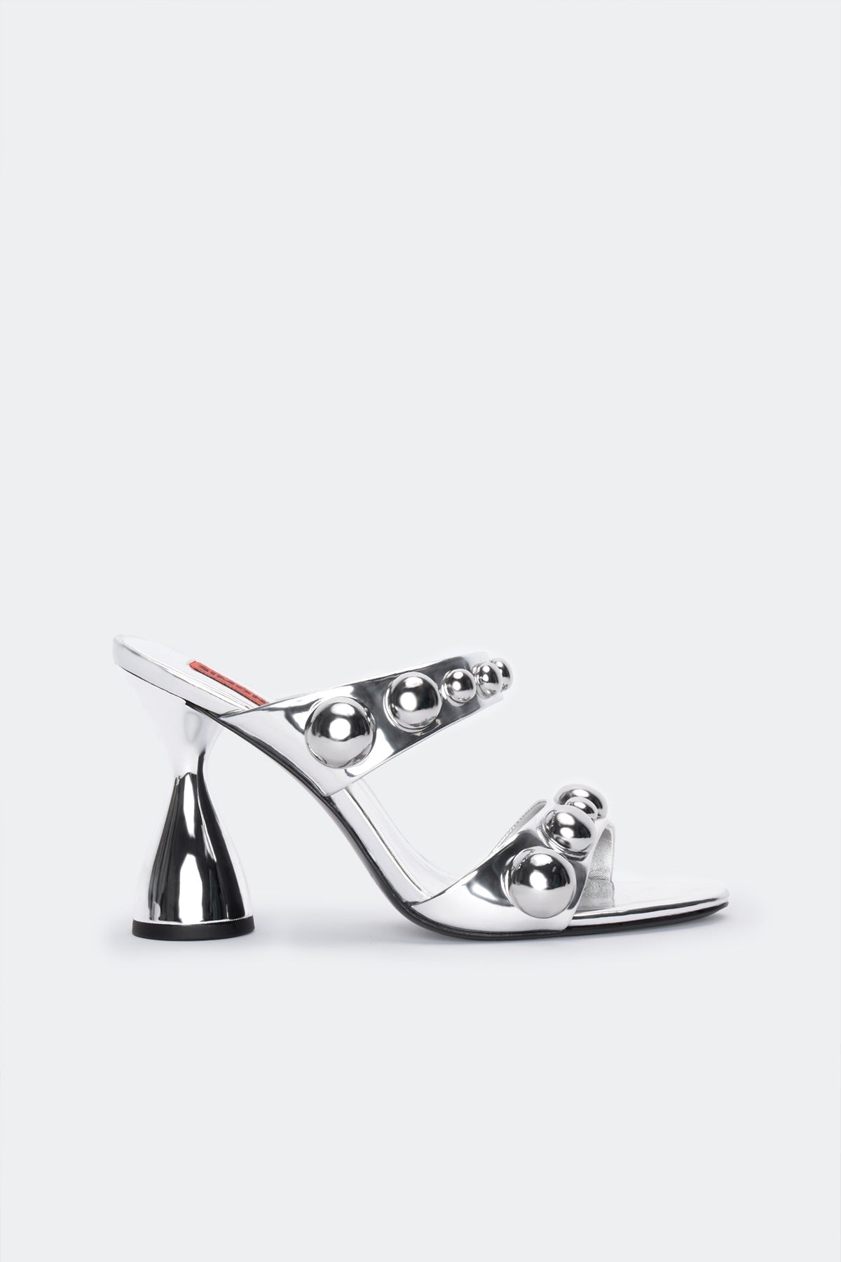 Dome Stud Verner Heel - SILVER