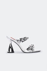Dome Stud Verner Heel - SILVER