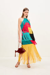 Drea Fringe Dress - Vibrant Multi Fringe