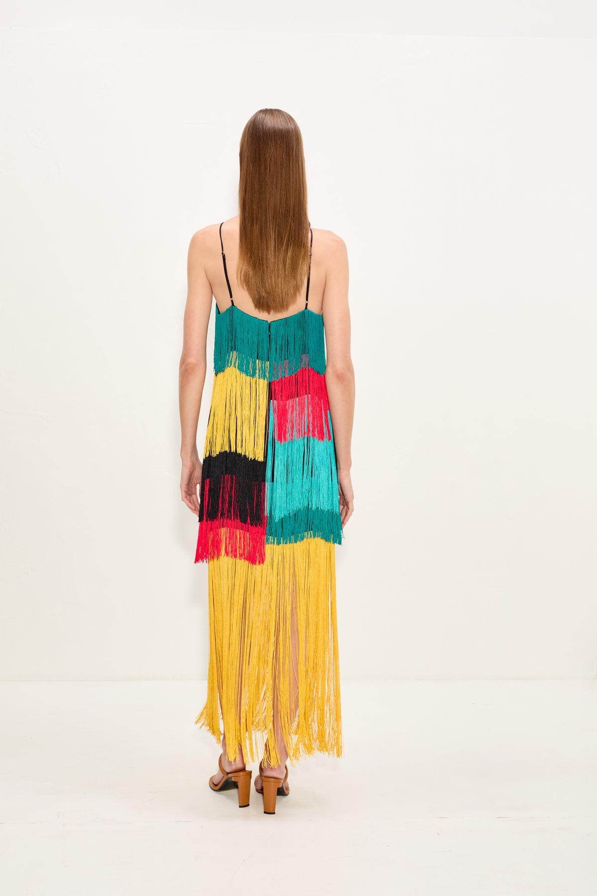Drea Fringe Dress - Vibrant Multi Fringe