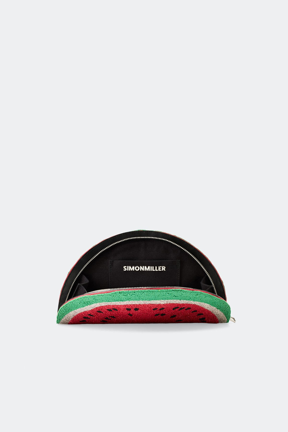 Beaded Lune Clutch - Watermelon