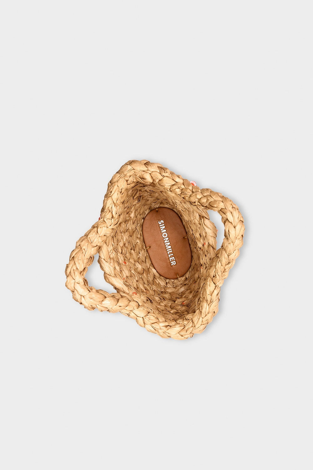 Beaded Shelly Bag - Natural/Orange