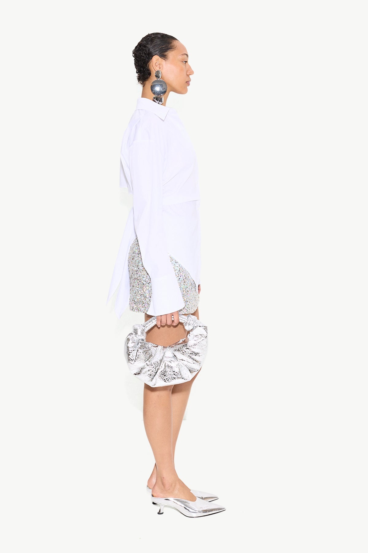 Loch Poplin Button Up - MACADAMIA