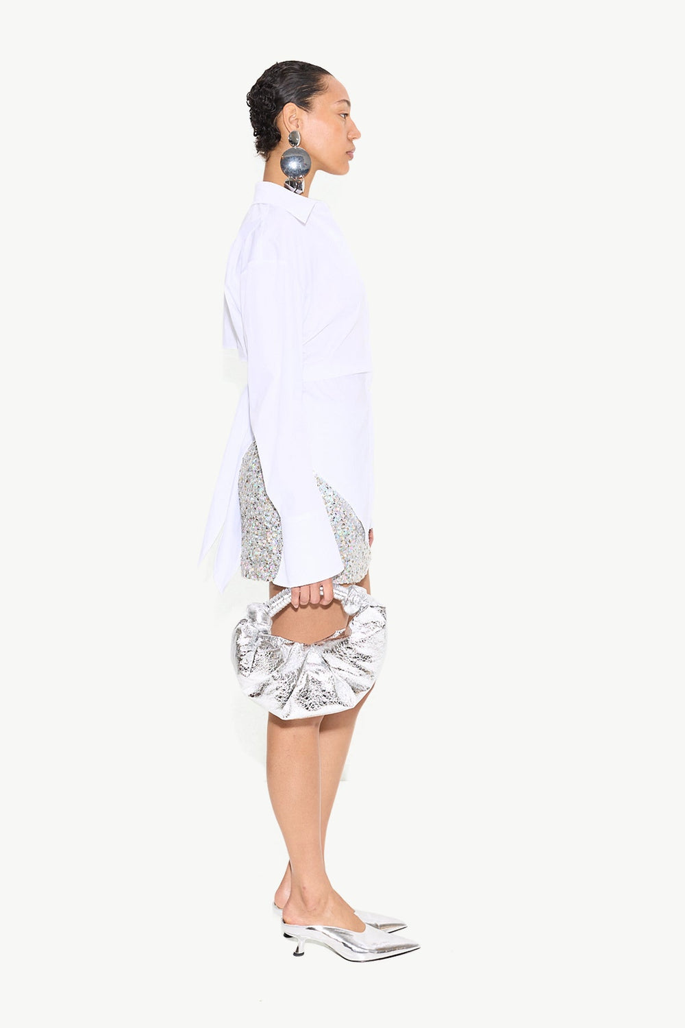 Loch Poplin Button Up - MACADAMIA