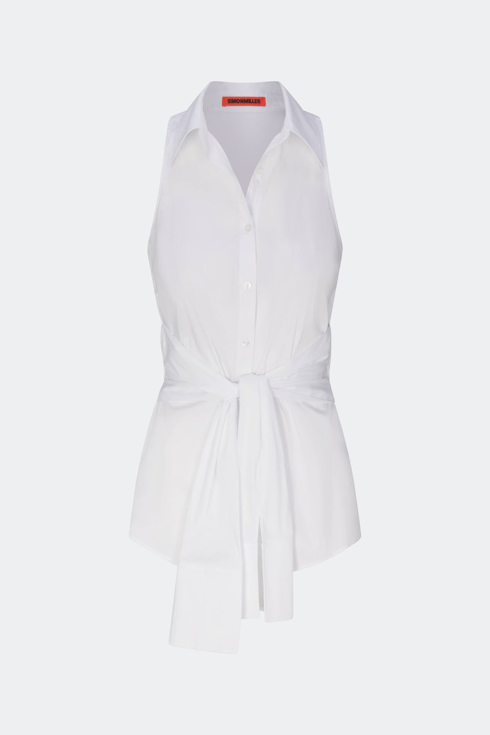 Inna Sleeveless Poplin Top - Macadamia