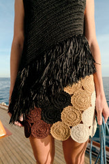 Beep Beep Mini Skirt - Earth Tone Combo