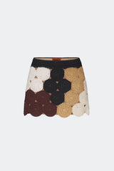 Beep Beep Mini Skirt - Earth Tone Combo