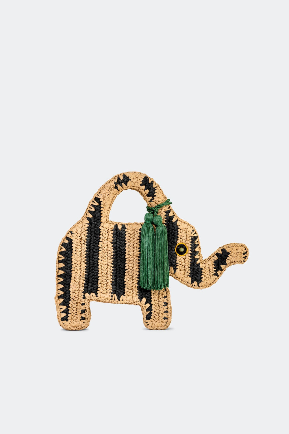 Elephant Bag - Black/Natural Stripe