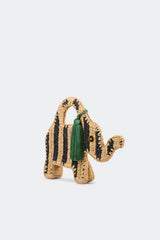 Elephant Bag - Black/Natural Stripe