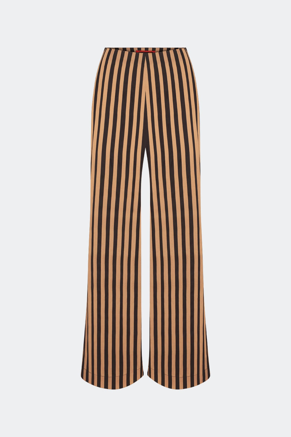 Pia Poplin Pant - Black/Tan Stripe
