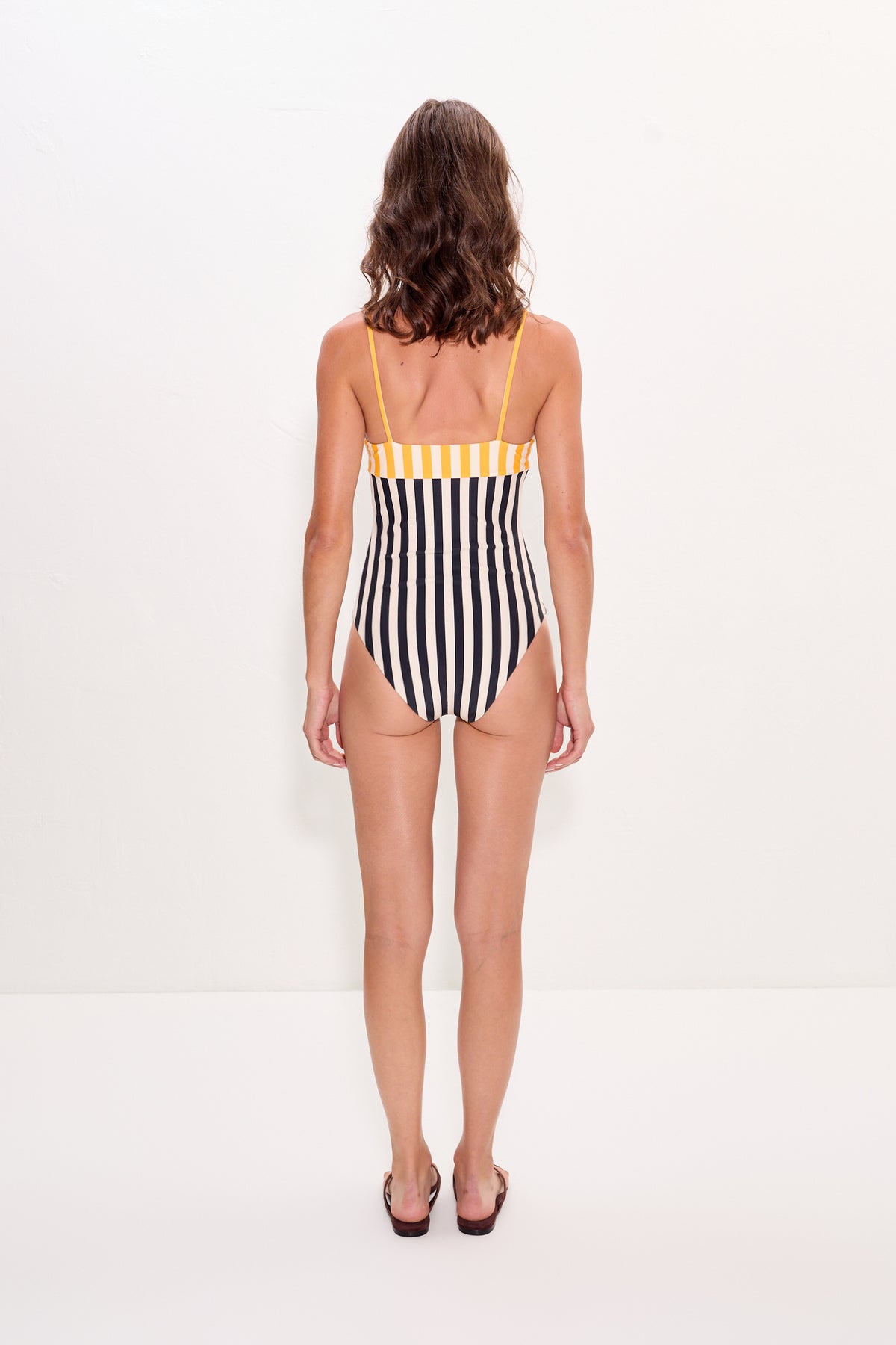 Behati One Piece - Sungold Stripe Combo