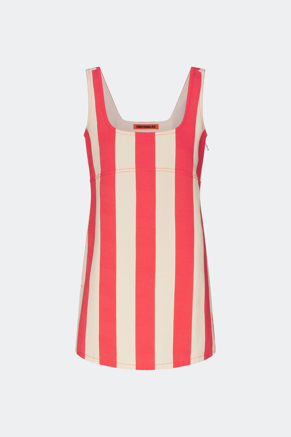 Sahara Striped Denim Dress - Venetian Red Stripe