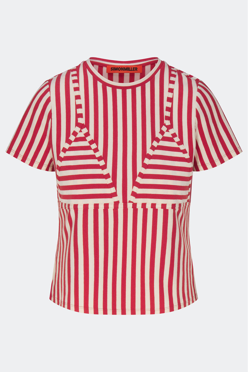 Kini Striped Tee - Venetian Red Stripe