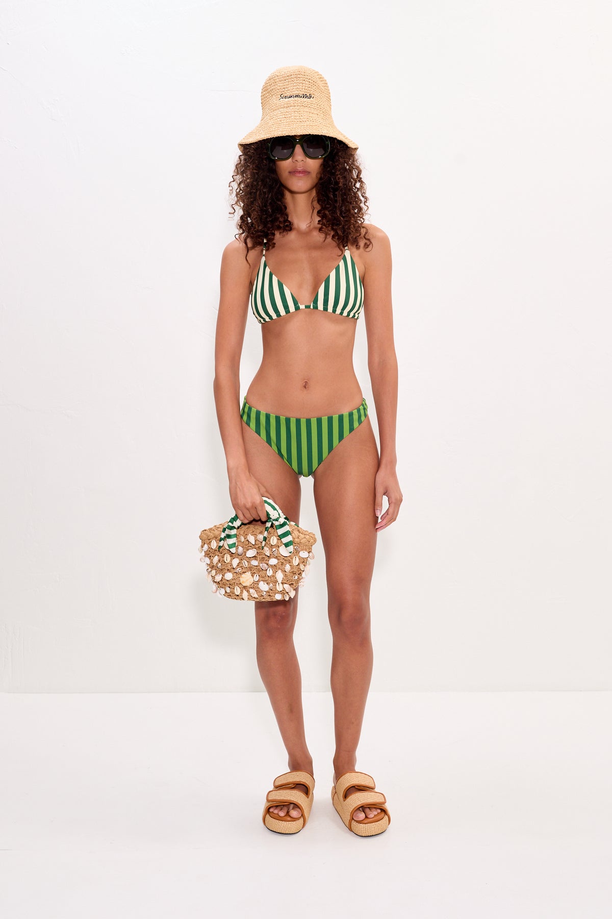 Bwai Bikini Top - Gummy Green/Ecru