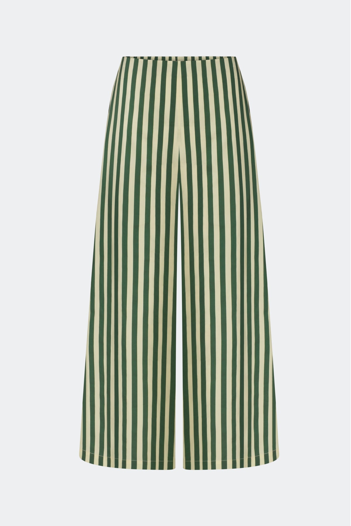 Toni Poplin Pant - Gummy Green/Ecru
